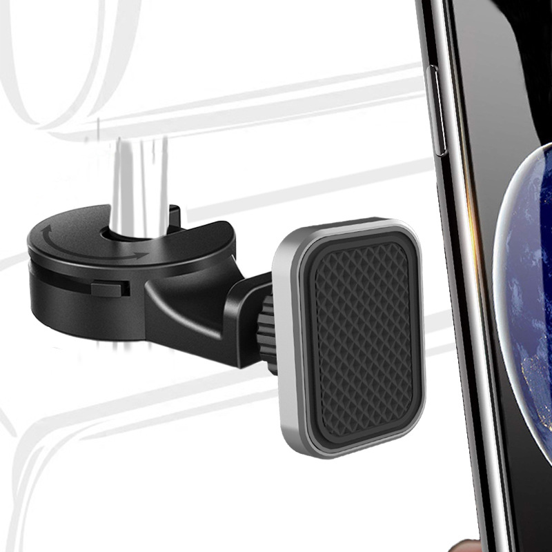 Car Mobile Phone Holder Seat Back Magnetic Suction Type