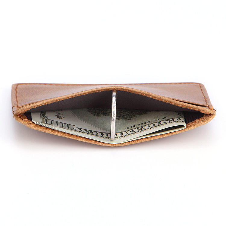 Leather Wallet Oil Wax Leather Multi-Card Bag Retro Cowhide Coin Purse Card Holder