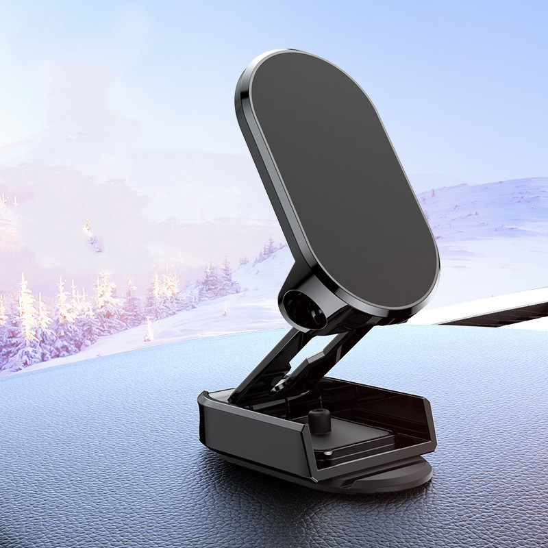 Rotate Metal Magnetic Car Phone Holder Foldable Universal Mobile Phone Stand Air Vent Magnet Mount GPS Support