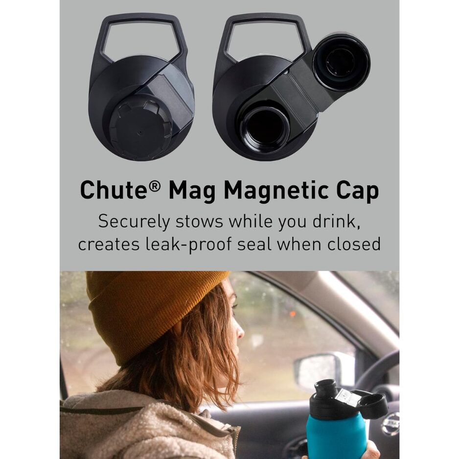 Vacuum Insulated Stainless Steel Water Bottle, Magnetic Leak Resistant Cap For Everyday Hydration, Sports, Travel And Work