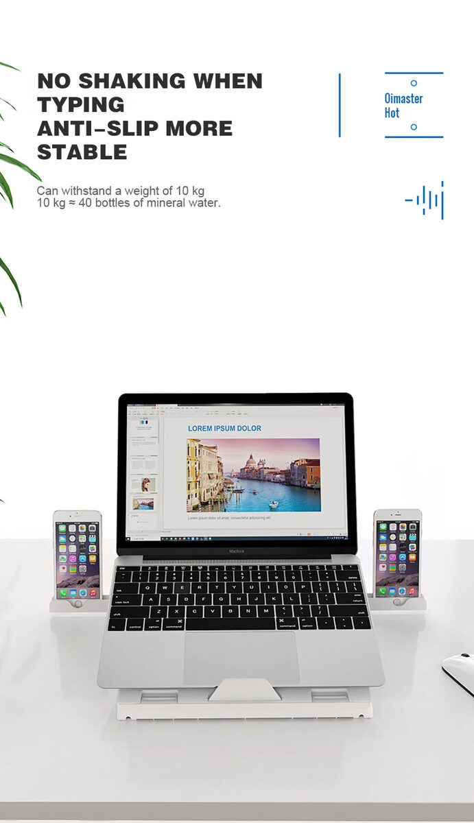 New Laptop Stand Multifunctional Folding Lift Portable Laptop Stand Monitor Increase Rack Aluminum Alloy Base